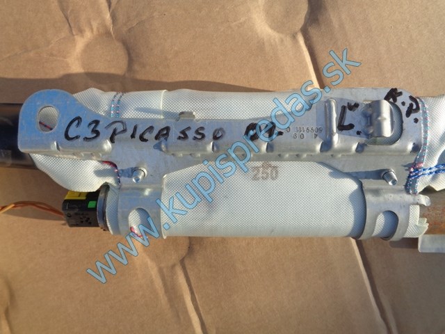 ľavý strešný airbag na citroen c3 picasso, 9681587780